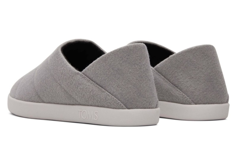 Toms Ezra Faux Fleece Convertible Slipper Grey | SIWPBX-639