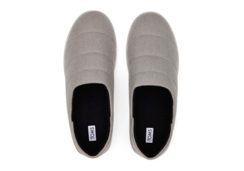 Toms Ezra Faux Fleece Convertible Slipper Grey | SIWPBX-639