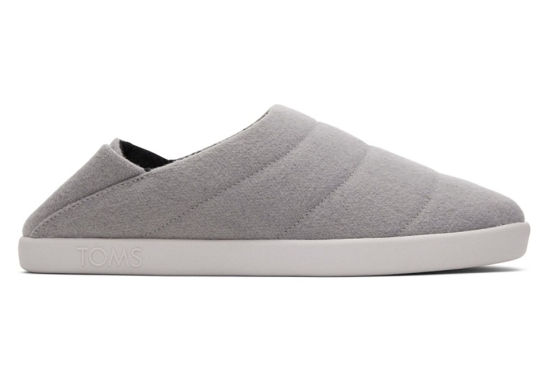 Toms Ezra Faux Fleece Convertible Slipper Grey | SIWPBX-639