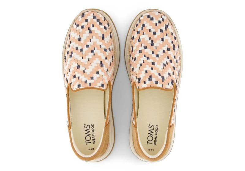 Toms Jocelyn Espadrille Sneaker Blue Orange | WHFEYM-145