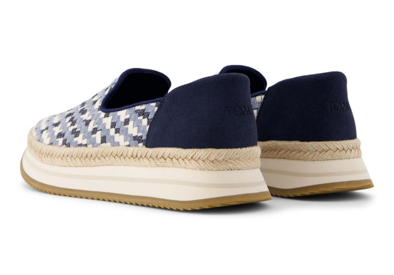 Toms Jocelyn Espadrille Sneaker Blue | QEOPRF-406