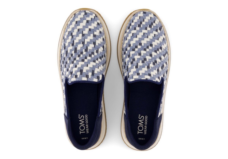 Toms Jocelyn Espadrille Sneaker Blue | QEOPRF-406