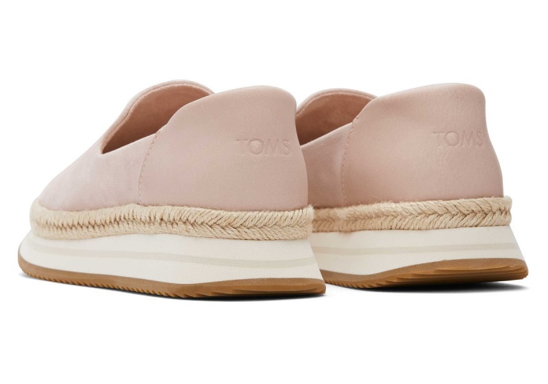 Toms Jocelyn Suede Espadrille Sneaker Pink | KEUBDJ-904