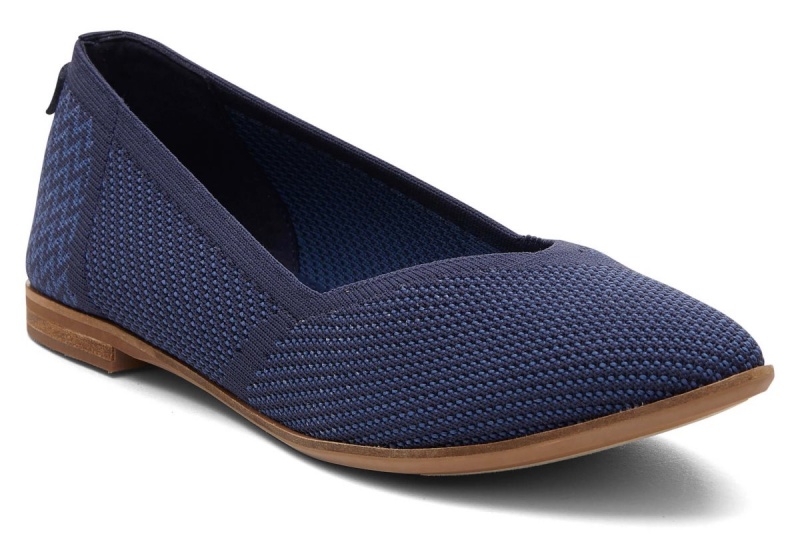 Toms Jutti Neat Knit Flat Navy | ELAWSV-238