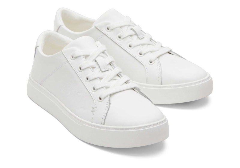 Toms Kameron Leather Sneaker White | HEBIDK-157