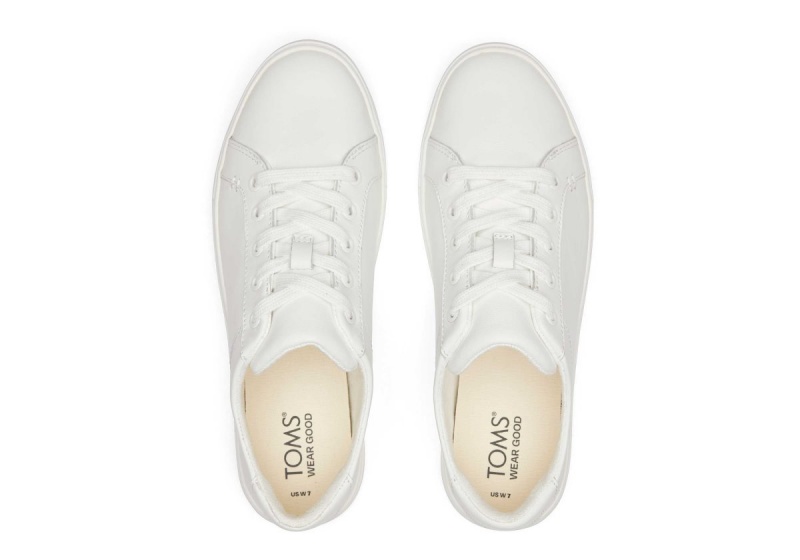 Toms Kameron Leather Sneaker White | HEBIDK-157