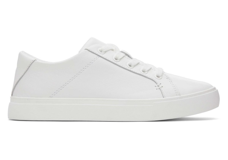 Toms Kameron Leather Sneaker White | HEBIDK-157