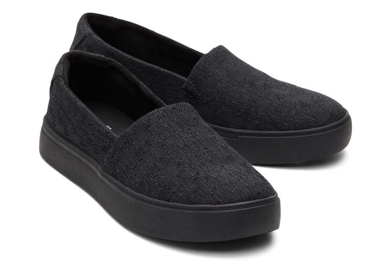 Toms Kameron Slip On Sneaker Black | UTOVQB-703