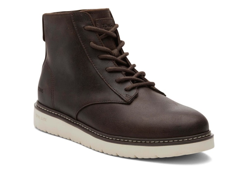 Toms Navi TRVL Lite Ranger Water Resistant Boot Dark Brown | SENPIQ-574