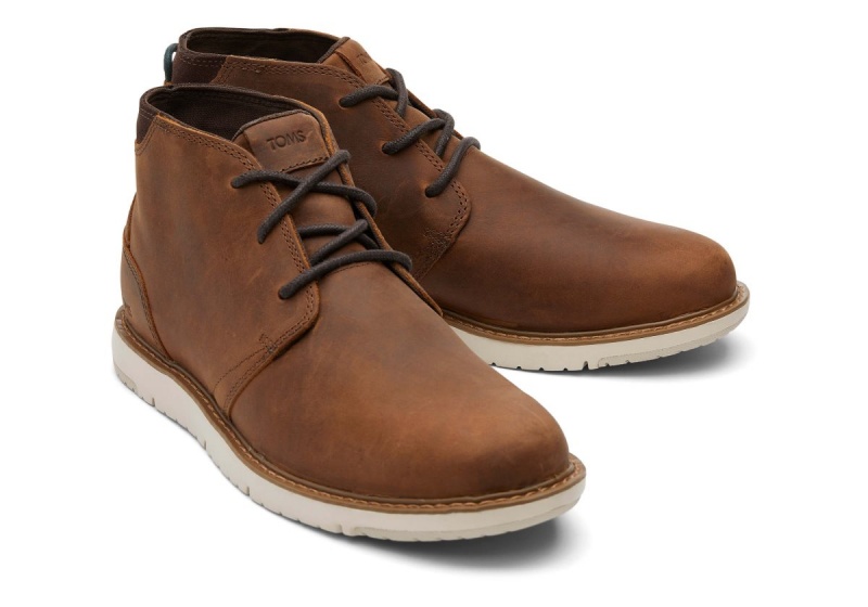 Toms Navi Water Resistant Boot Brown | FCEVLK-718