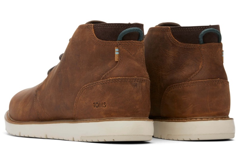 Toms Navi Water Resistant Boot Brown | FCEVLK-718