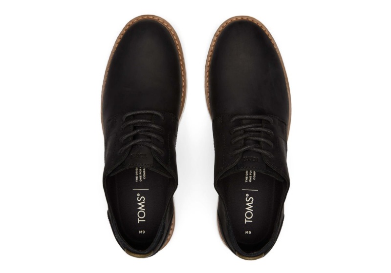 Toms Navi Water Resistant Dress Shoe Black | WDNPQT-832