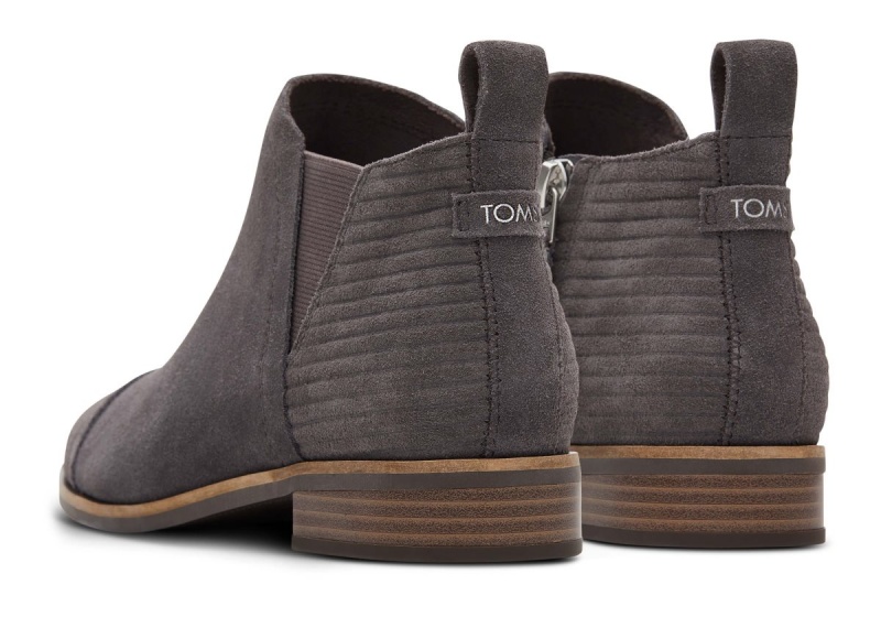 Toms Reese Suede Ankle Boot Grey | LKICRP-501