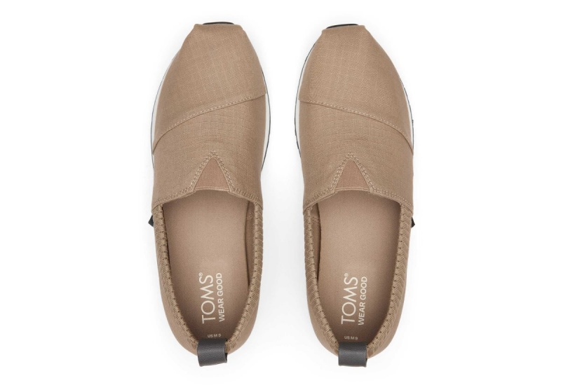 Toms Resident 2.0 Ripstop Sneaker Grey Brown | CZRYWO-935