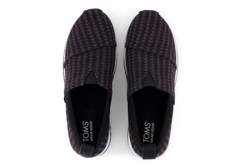 Toms Resident 2.0 Triangle Woven Sneaker Black | NXISWD-635