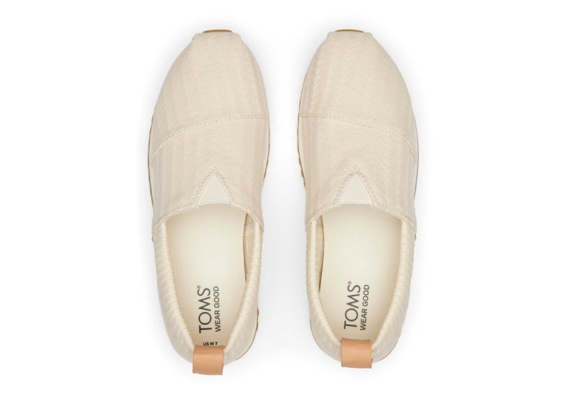 Toms Resident 2.0 Triangle Woven Sneaker Beige | TZHMPO-018