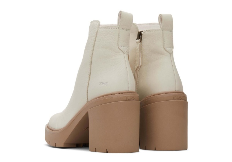 Toms Rya Heeled Boot Light Brown | OVGMIF-057