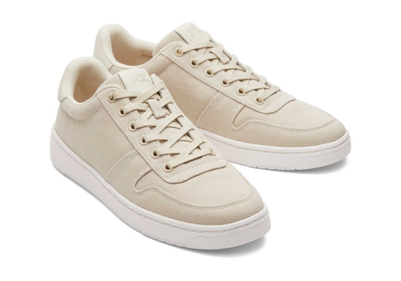 Toms TRVL LITE Court Cream Canvas Sneaker Cream | KYNUBA-361