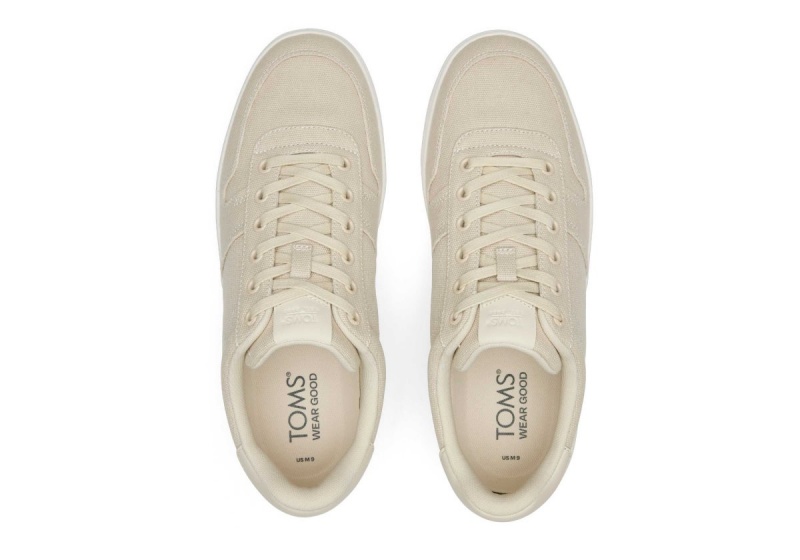 Toms TRVL LITE Court Cream Canvas Sneaker Cream | KYNUBA-361