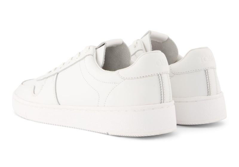 Toms TRVL LITE Court Leather Sneaker White | CFLZQV-762