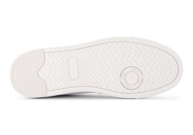 Toms TRVL LITE Court Leather Sneaker White | CFLZQV-762