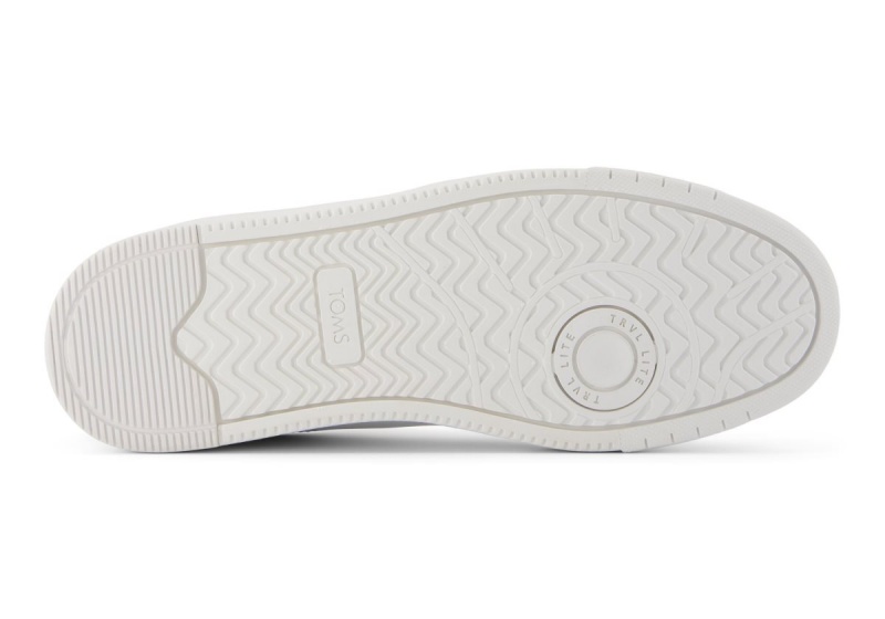 Toms TRVL LITE Court and Leather Sneaker White Black | OEMKNS-628