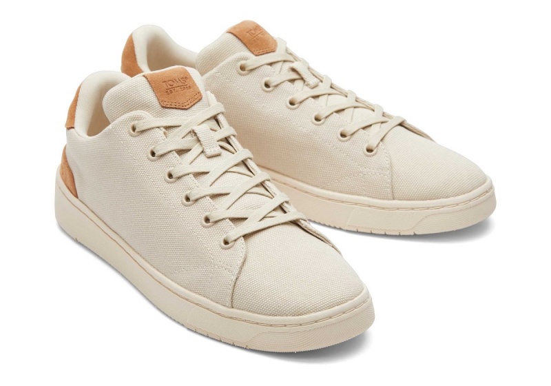 Toms TRVL LITE Cream Suede Lace-Up Sneaker Cream | VOAHJD-731