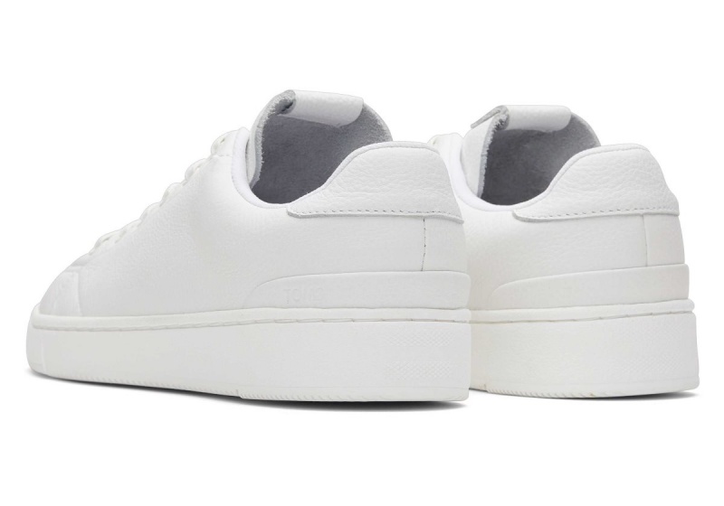 Toms TRVL LITE Leather Lace-Up Sneaker White | MPJCQS-548