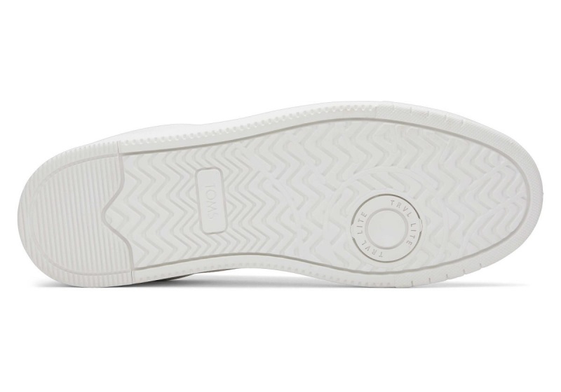 Toms TRVL LITE Leather Lace-Up Sneaker White | MPJCQS-548