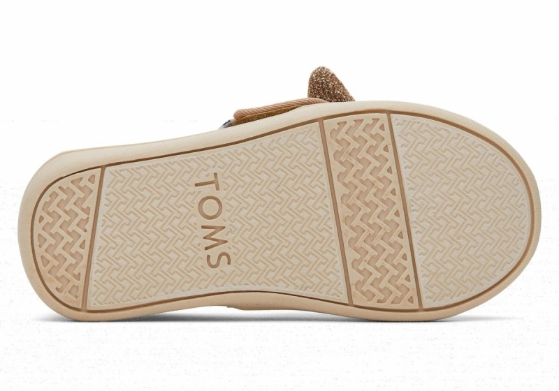 Toms Tiny Alpargata Bow Gold | CYJVZQ-854