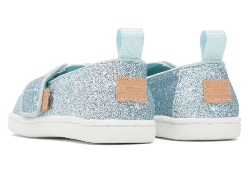 Toms Tiny Alpargata Cosmic Glitter Mint | LBNPJR-826