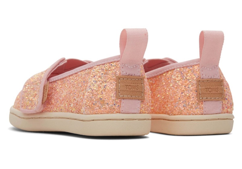 Toms Tiny Alpargata Glitter Pink | NOPMIF-436