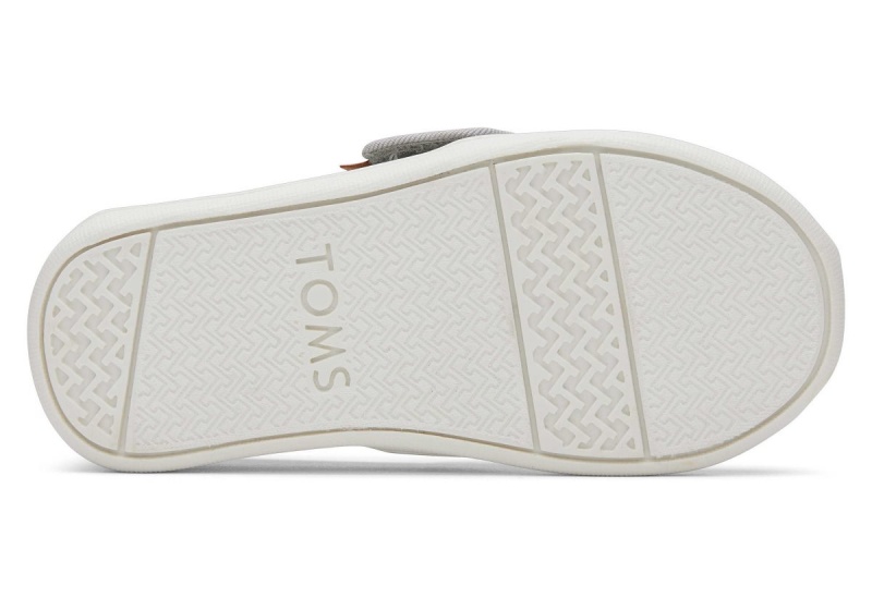 Toms Tiny Alpargata Glitter Silver | GQLVWC-183