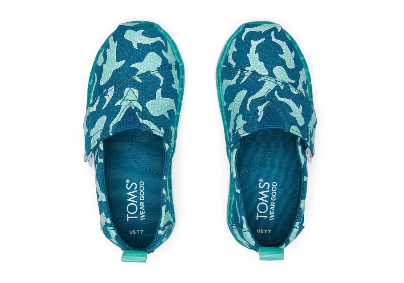 Toms Tiny Alpargata Starry Green | BPCYUV-835