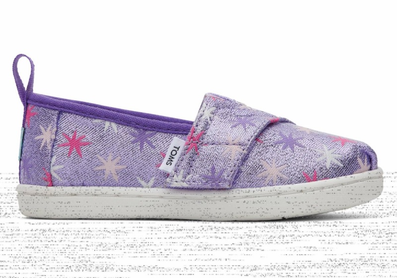 Toms Tiny Alpargata Stars Purple | BLRMGU-317