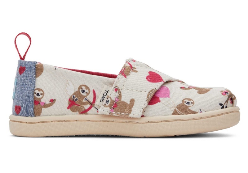 Toms Tiny Alpargata Valentines Day Beige | AWYPXN-639