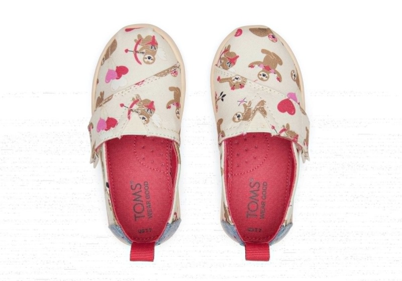 Toms Tiny Alpargata Valentines Day Beige | AWYPXN-639