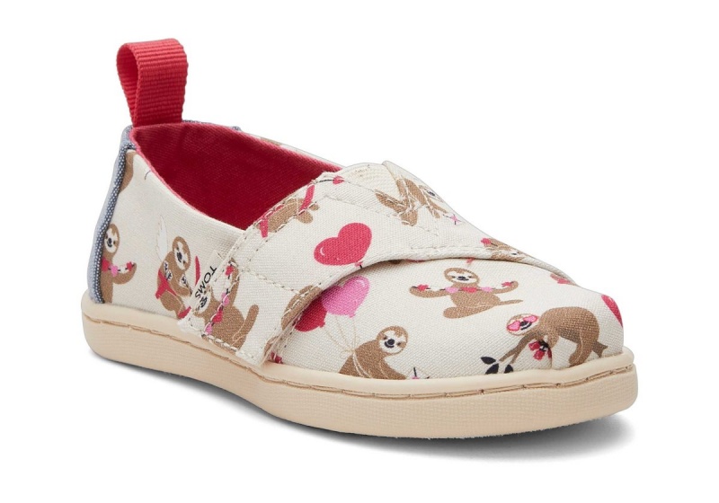 Toms Tiny Alpargata Valentines Day Beige | AWYPXN-639