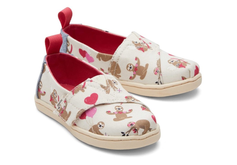 Toms Tiny Alpargata Valentines Day Beige | AWYPXN-639