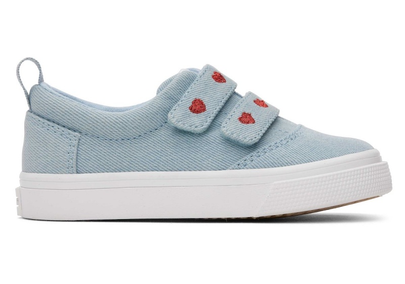 Toms Tiny Fenix Double Strap Sneaker Blue | ITZMKH-540