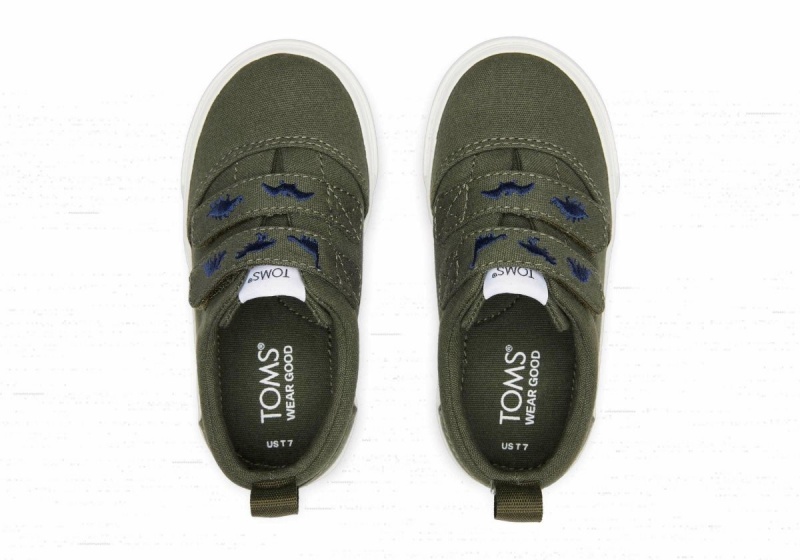 Toms Tiny Fenix Double Strap Sneaker Olive | YICLOA-015