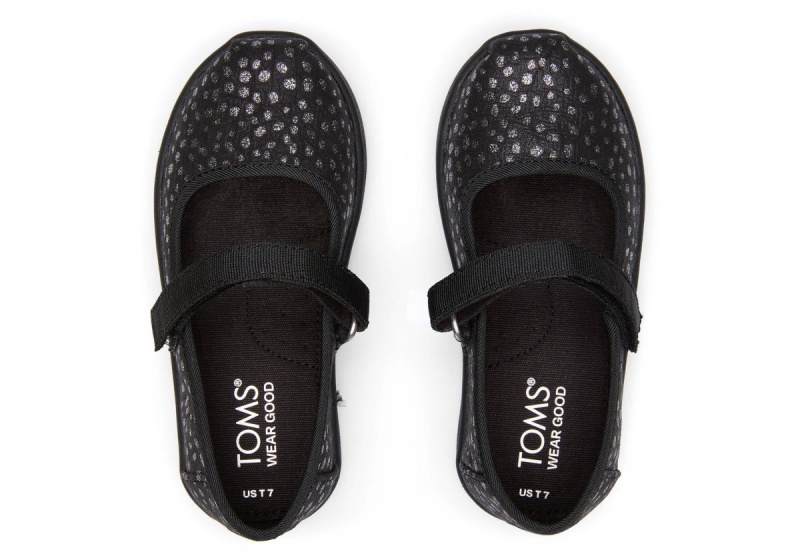 Toms Tiny Mary Jane Black | NOZXGE-378