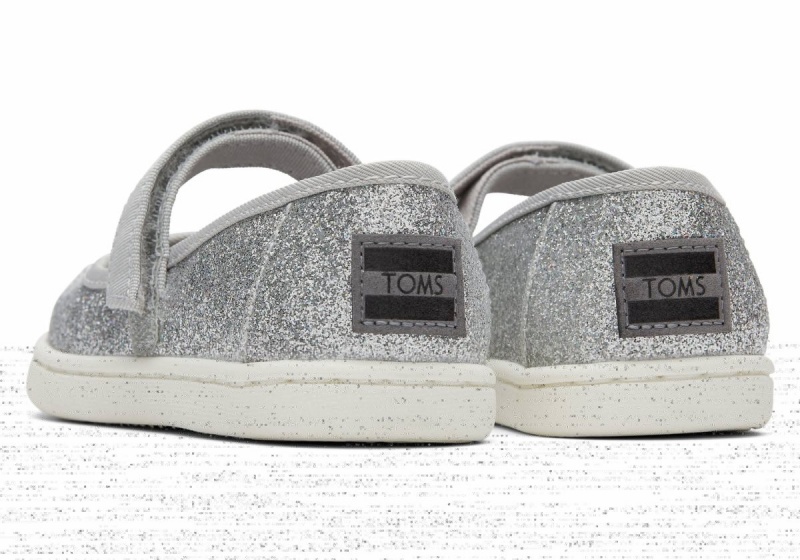 Toms Tiny Mary Jane Silver | EDJSGL-214