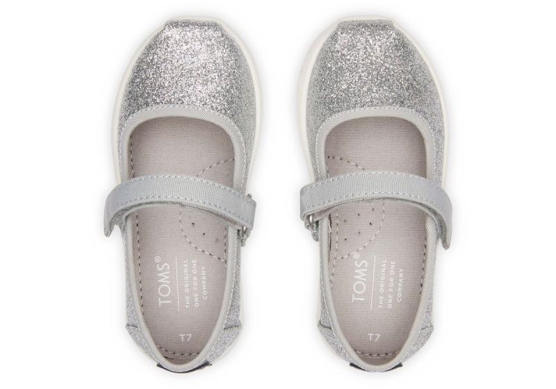 Toms Tiny Mary Jane Silver | EDJSGL-214