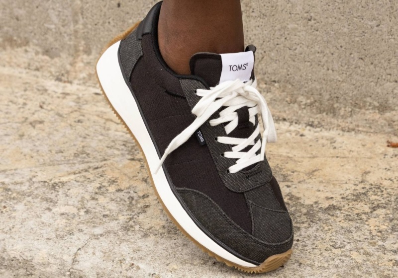 Toms Wyndon Jogger Sneaker Black | RUKNAP-890